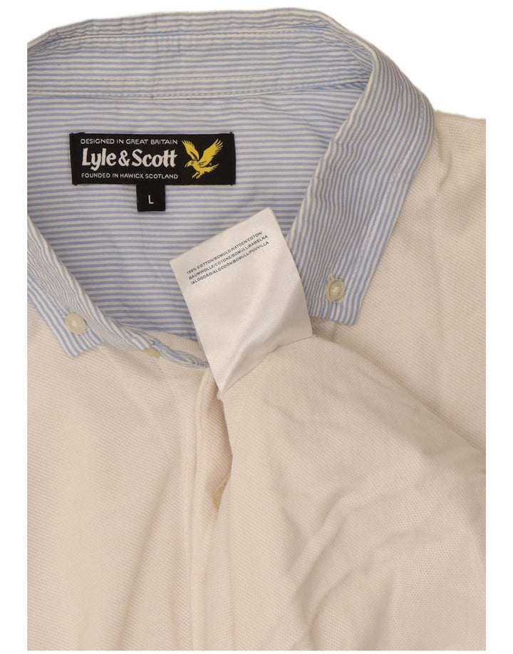 Lyle & Scott Polo Homme Grand Blanc Coton