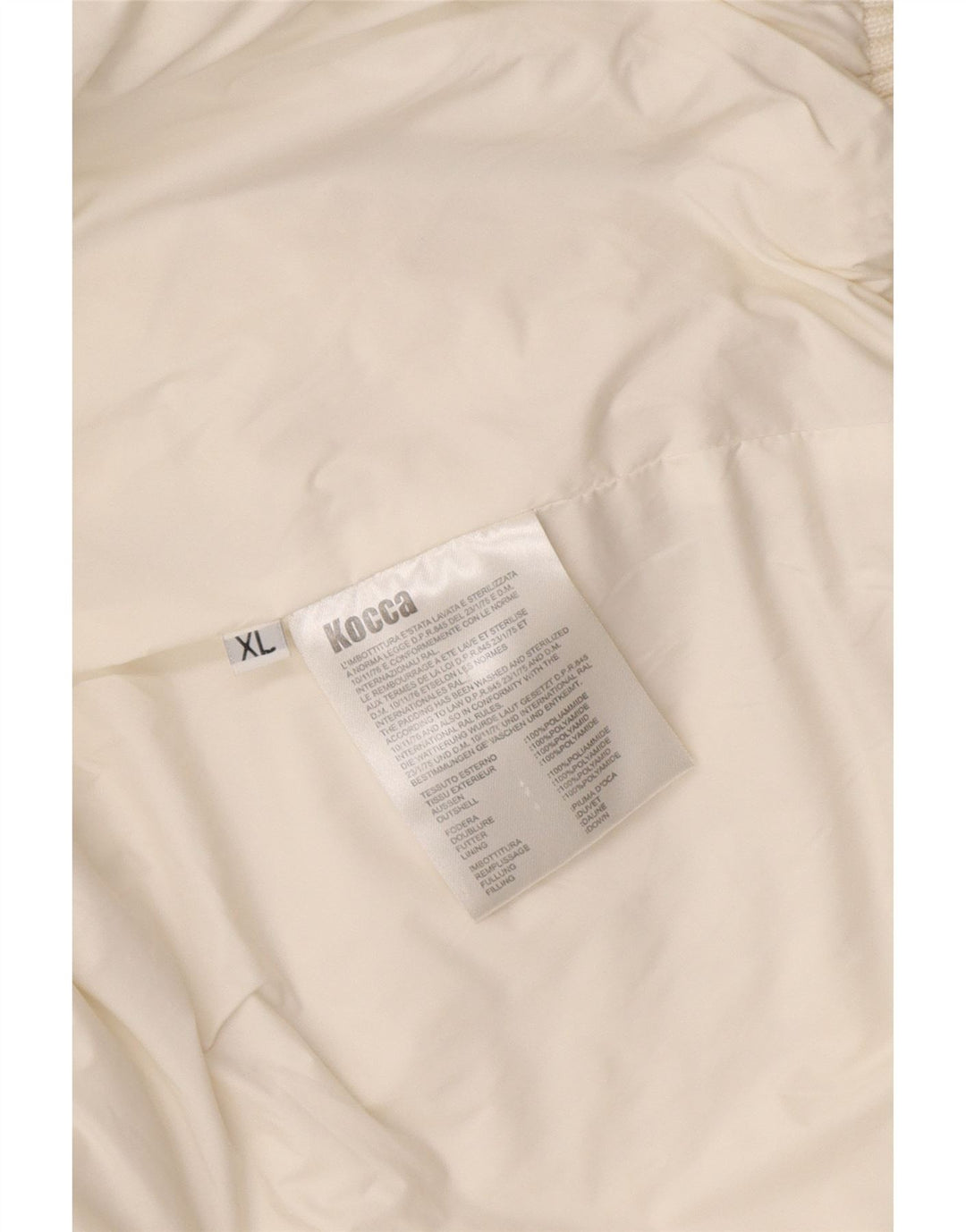 KOCCA Veste matelassée à capuche pour femme UK 16 XL Blanc Polyamide