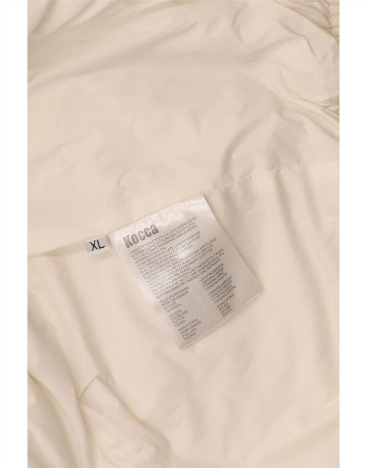 KOCCA Veste matelassée à capuche pour femme UK 16 XL Blanc Polyamide
