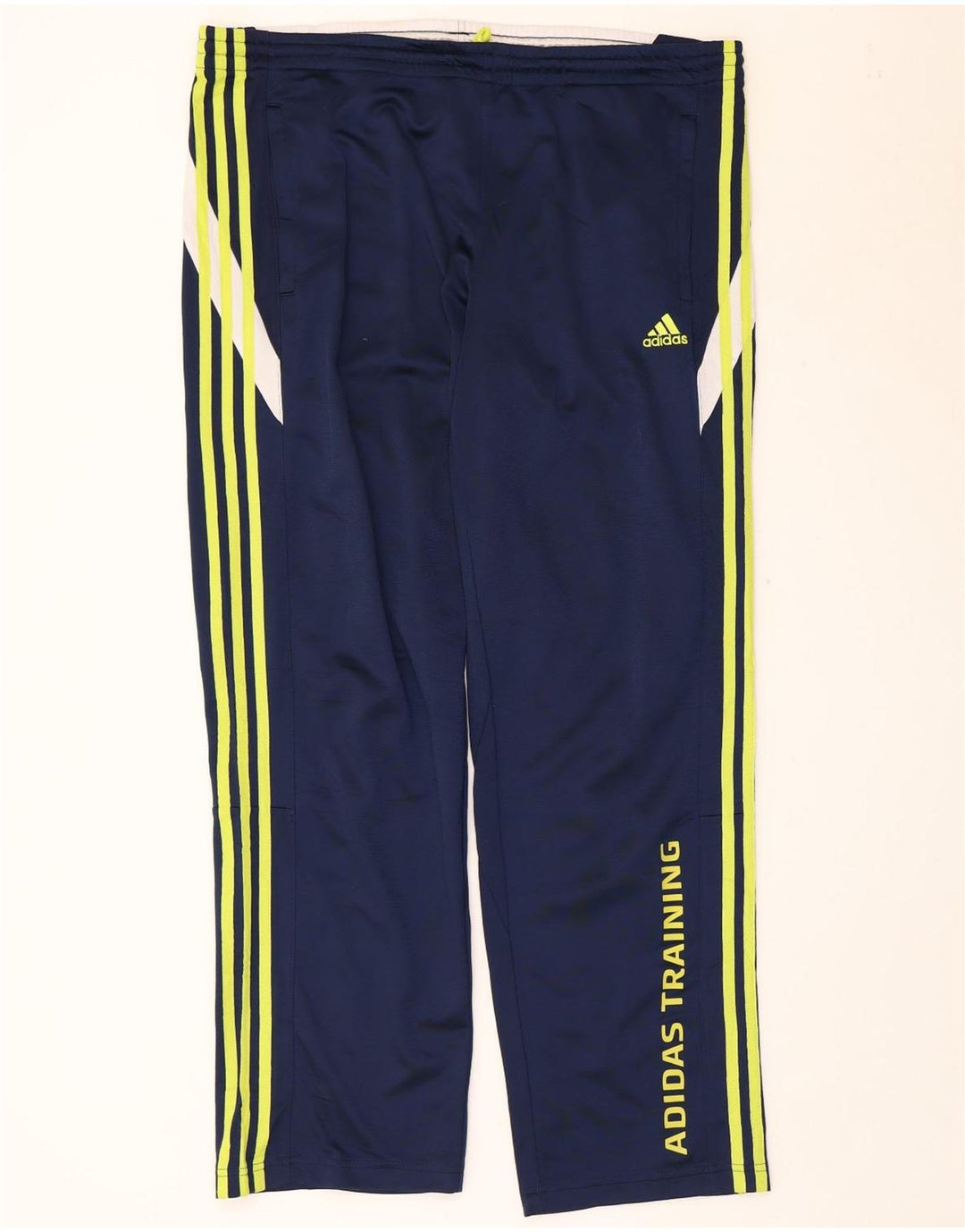 Adidas Pantalon de survêtement graphique pour homme Large Bleu marine Colourblock