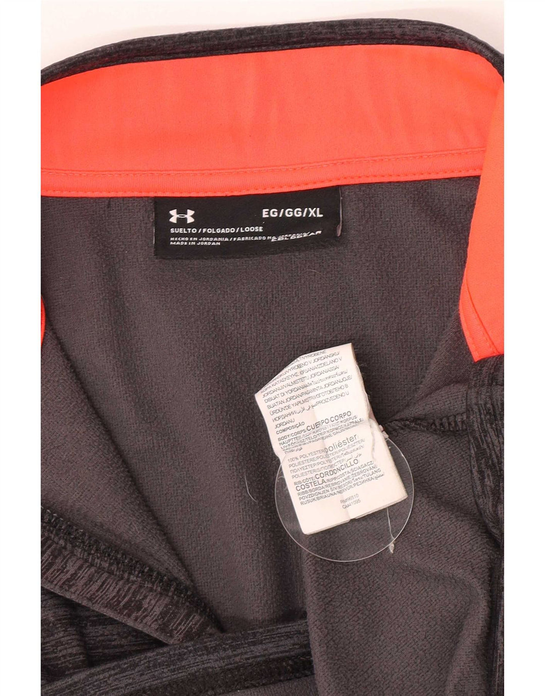 Under Armour Haut de Survêtement Cold Gear Zip Neck Pullover Homme Gris Moucheté XL