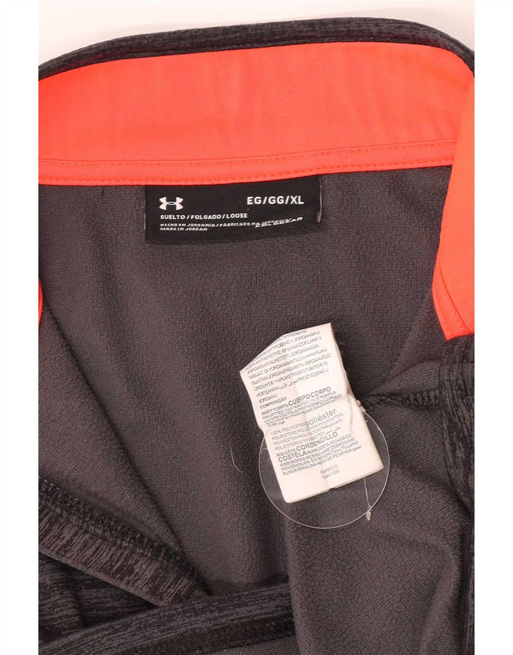 Under Armour Haut de Survêtement Cold Gear Zip Neck Pullover Homme Gris Moucheté XL