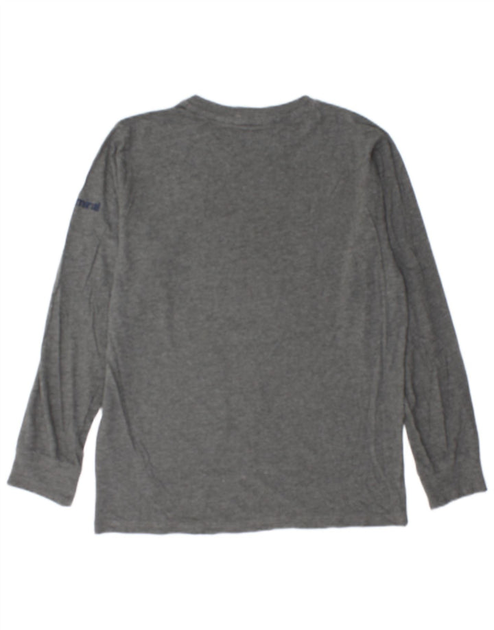 Admiral Haut graphique à manches longues pour homme en coton moucheté gris moyen