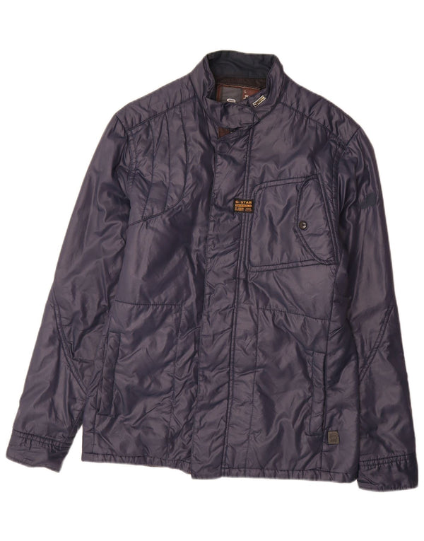 G-Star Veste matelassée pour homme UK 40 Large Bleu Marine Polyamide