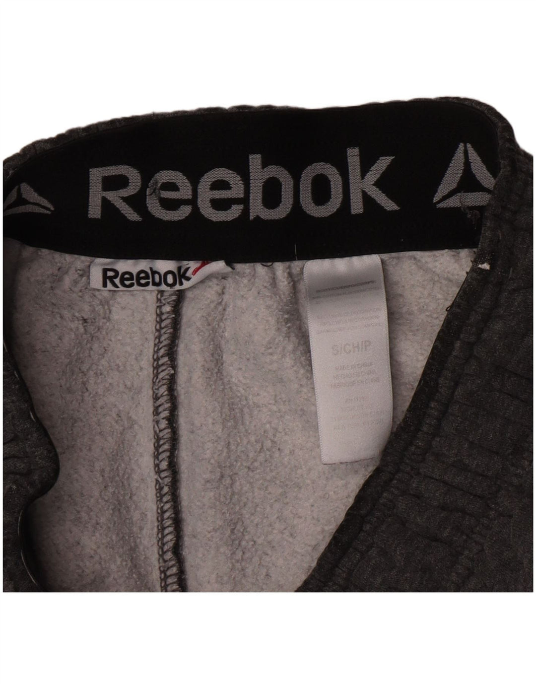 Reebok Short de Sport Graphic Homme Petit Gris Coton