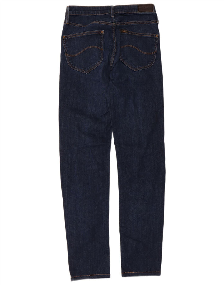 Lee Jean Droit Marion Femme W27 L33 Bleu Marine Coton