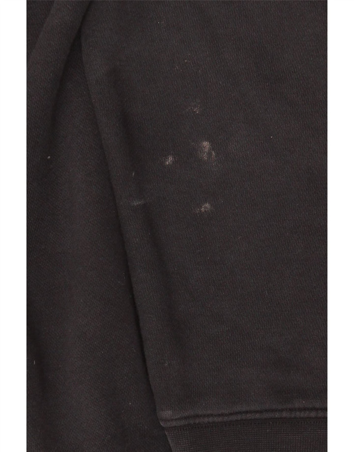 NIKE Pull à capuche coupe ample pour homme en coton noir moyen