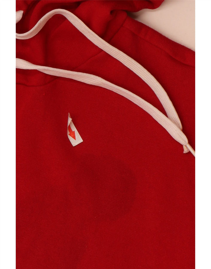 Adidas Pull à capuche pour homme en coton rouge moyen