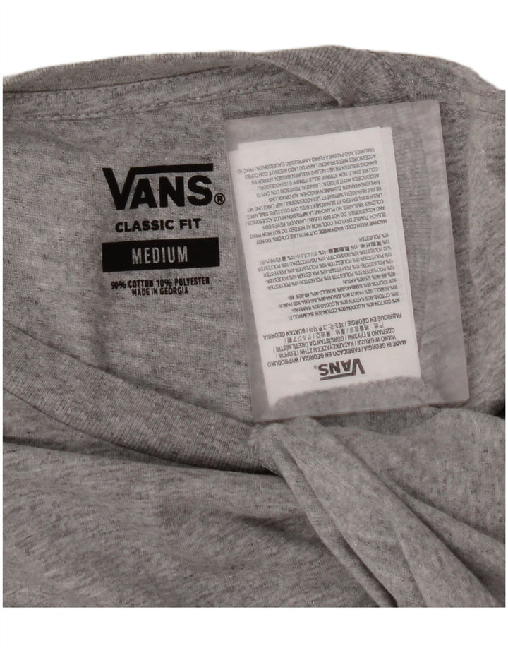 VANS T-shirt coupe classique pour homme en coton moucheté gris moyen