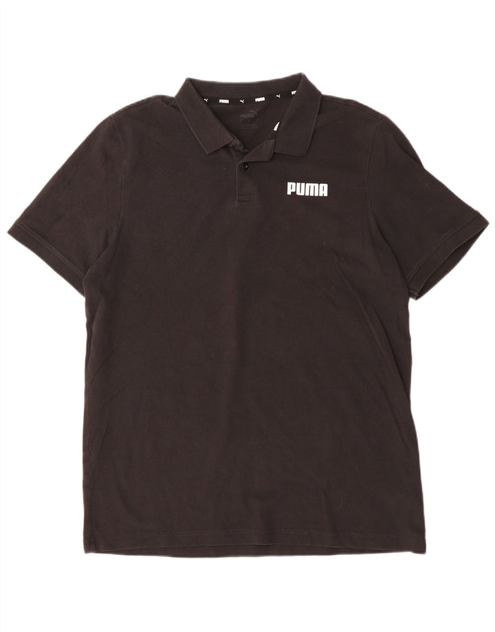 PUMA Polo Homme Grand Noir Coton