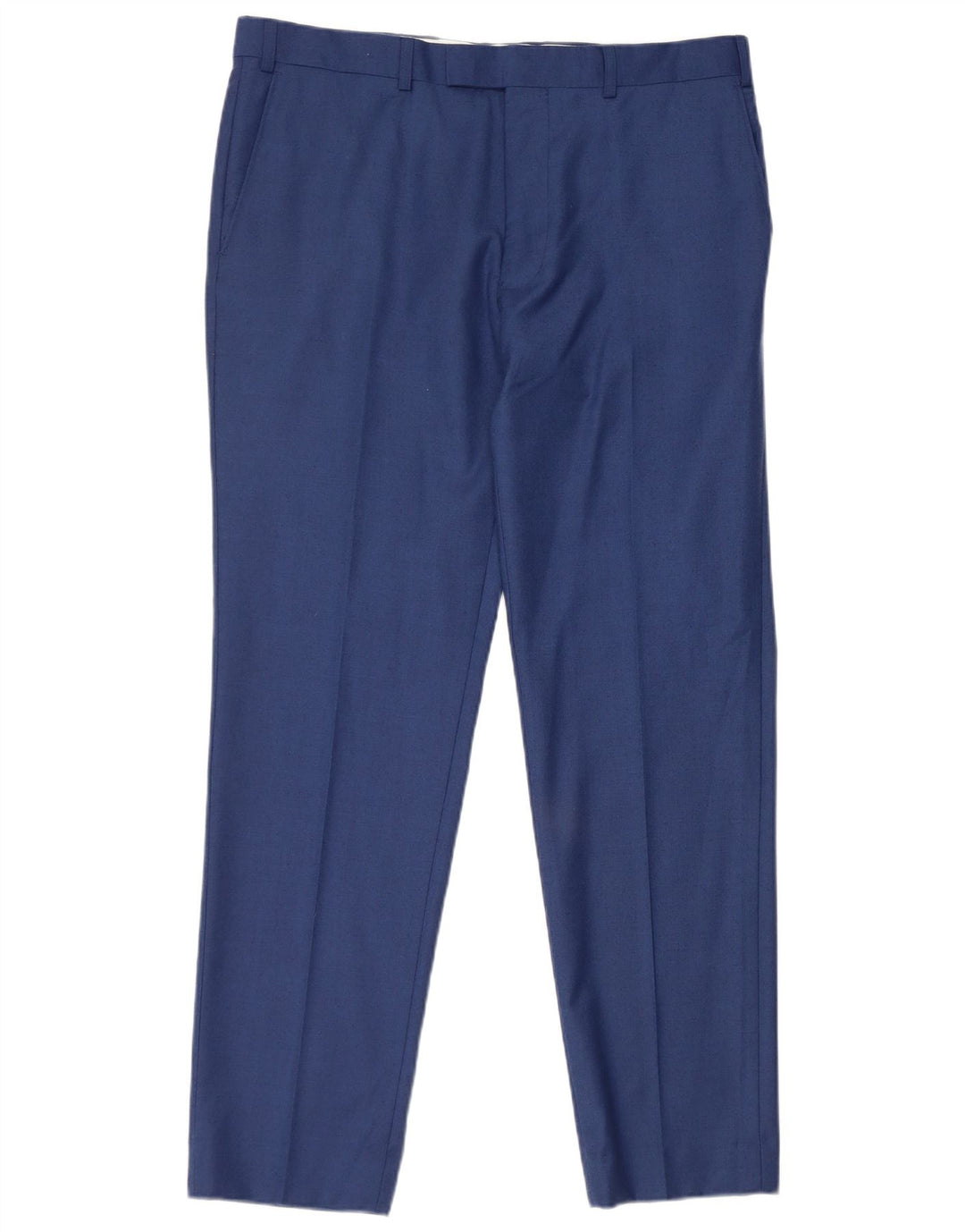 French Connection Pantalon de Costume Droit Homme W36 L31 Bleu Laine