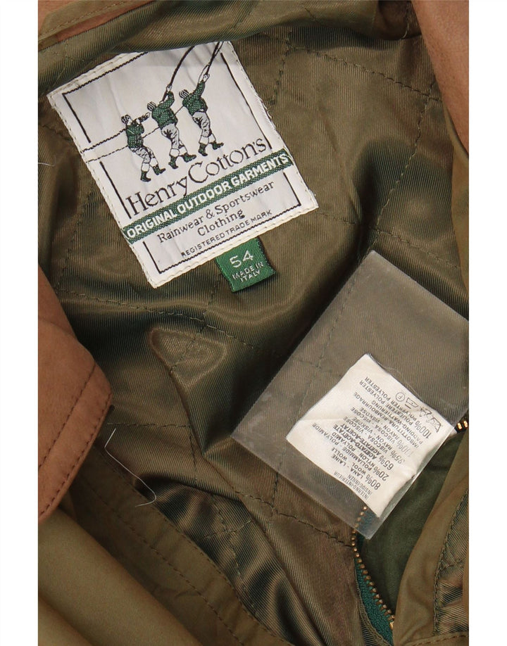 Henry Cottons Imperméable Homme IT 54 2XL Kaki Polyester