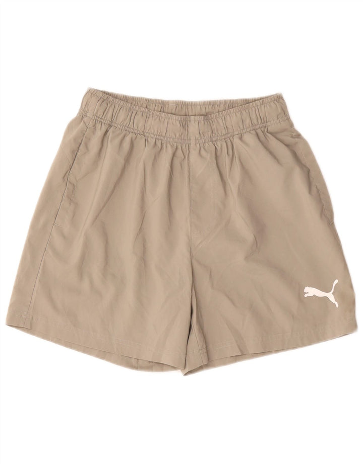 Puma Short de sport femme petit beige polyester