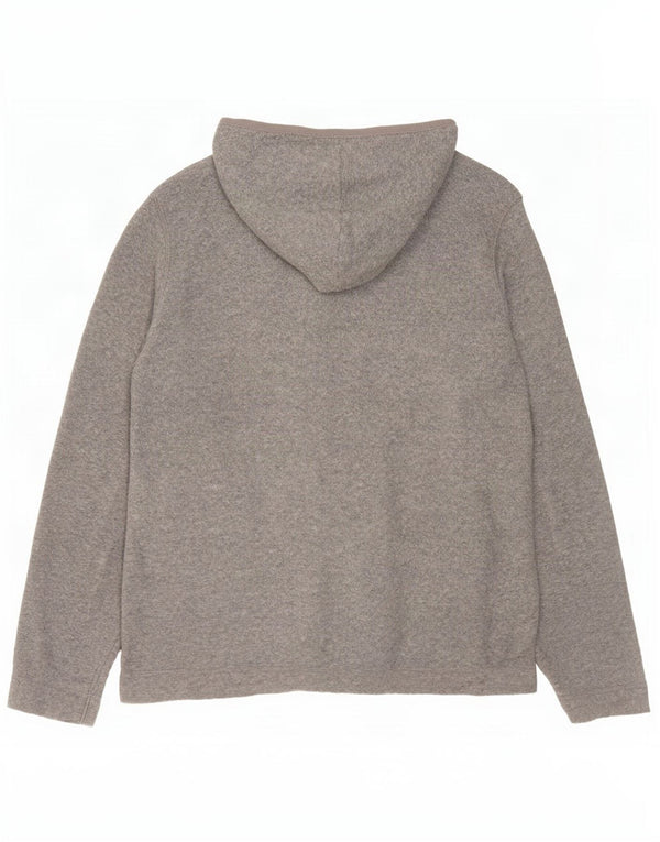 Gap Veste polaire surdimensionnée à capuche pour femme UK 10 Small Gris Polyester