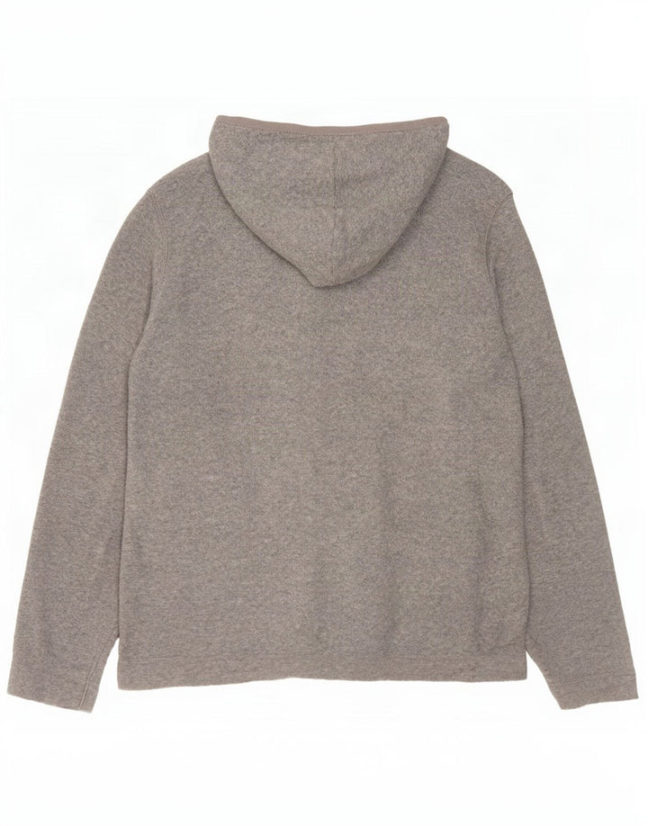 Gap Veste polaire surdimensionnée à capuche pour femme UK 10 Small Gris Polyester