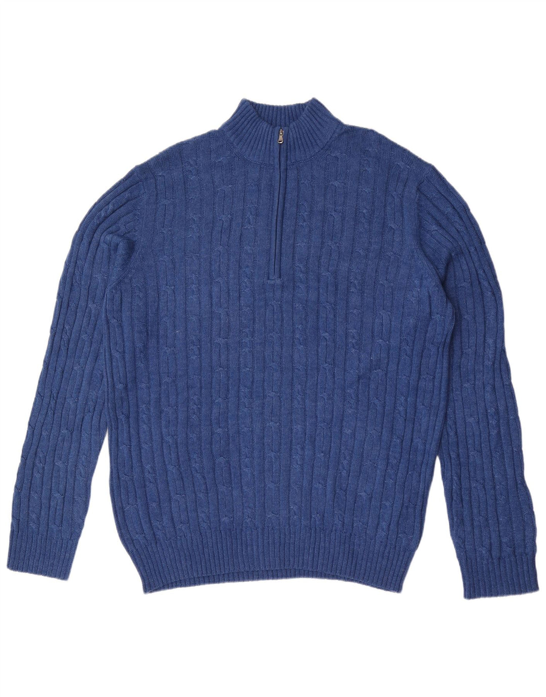 Izod Pull col zippé pour homme en coton bleu Taille L