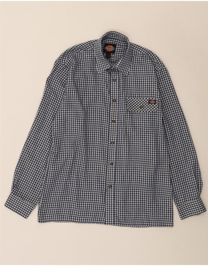 Dickies Chemise Homme Bleu Moyen Vichy Polyester