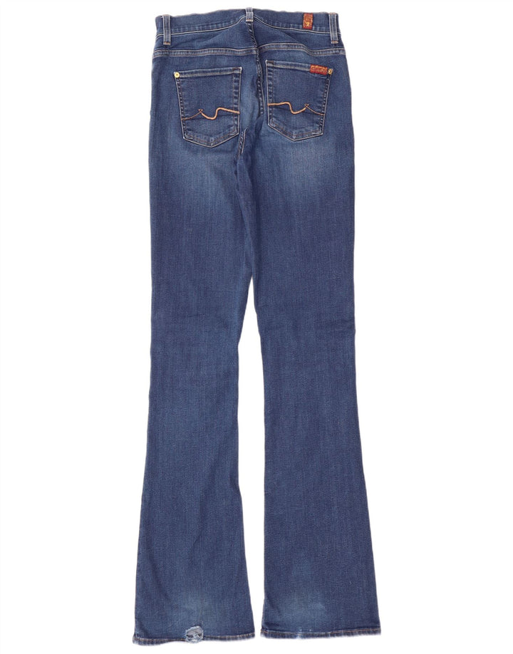 7 FOR ALL MANKIND Jean évasé Femme W26 L35 Bleu Coton