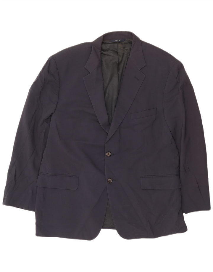 Brooks Brothers Veste blazer à 2 boutons pour homme UK 40 Grande laine bleu marine