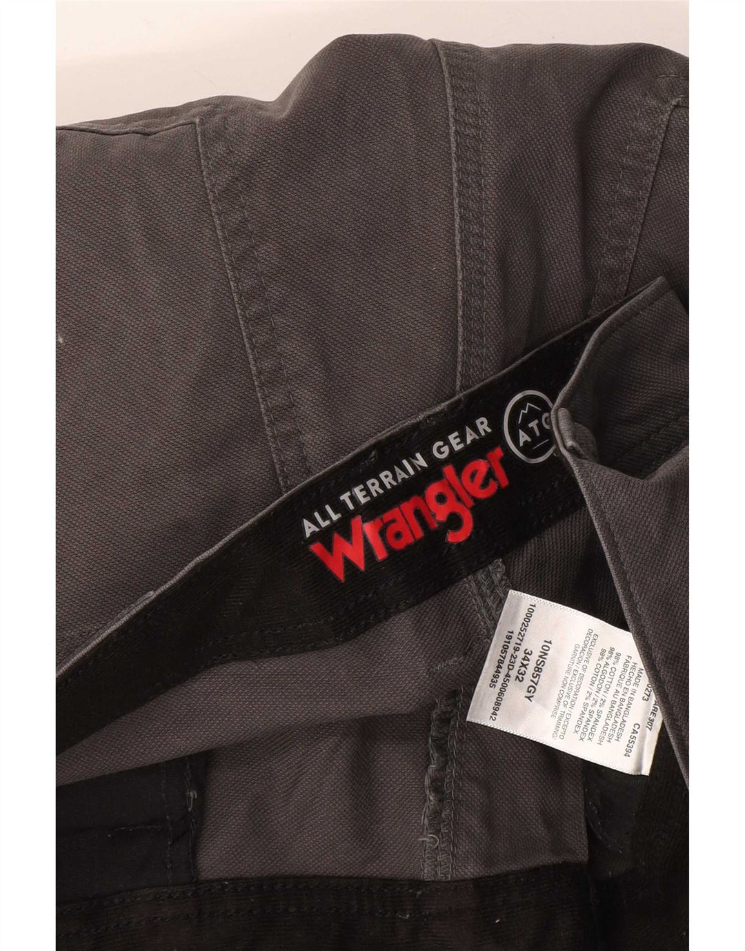Wrangler Pantalon Cargo Droit Homme W34 L32 Gris Coton
