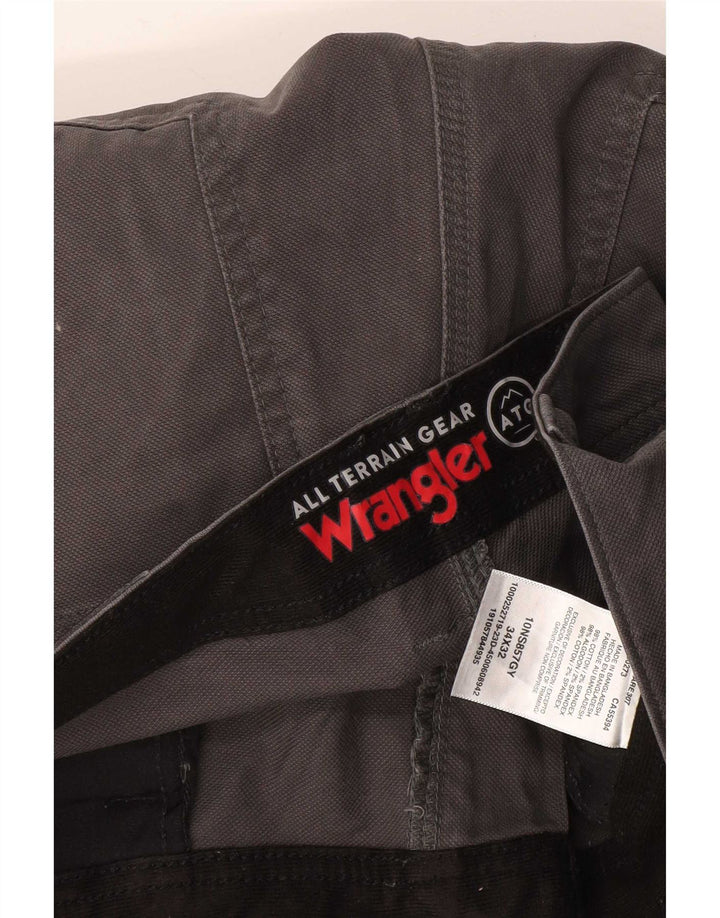 Wrangler Pantalon Cargo Droit Homme W34 L32 Gris Coton