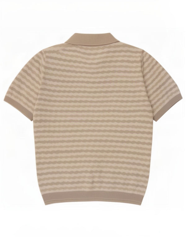 Reiss Polo Homme Large Gris Rayé Coton