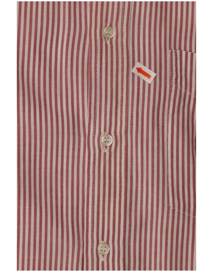 PEROSINO Chemise Homme Rayure Rouge Moyenne