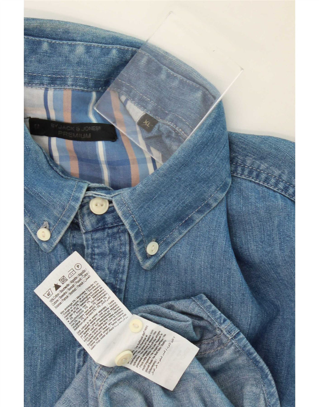 Jack & Jones Chemise en Jean XL Bleu Coton Homme