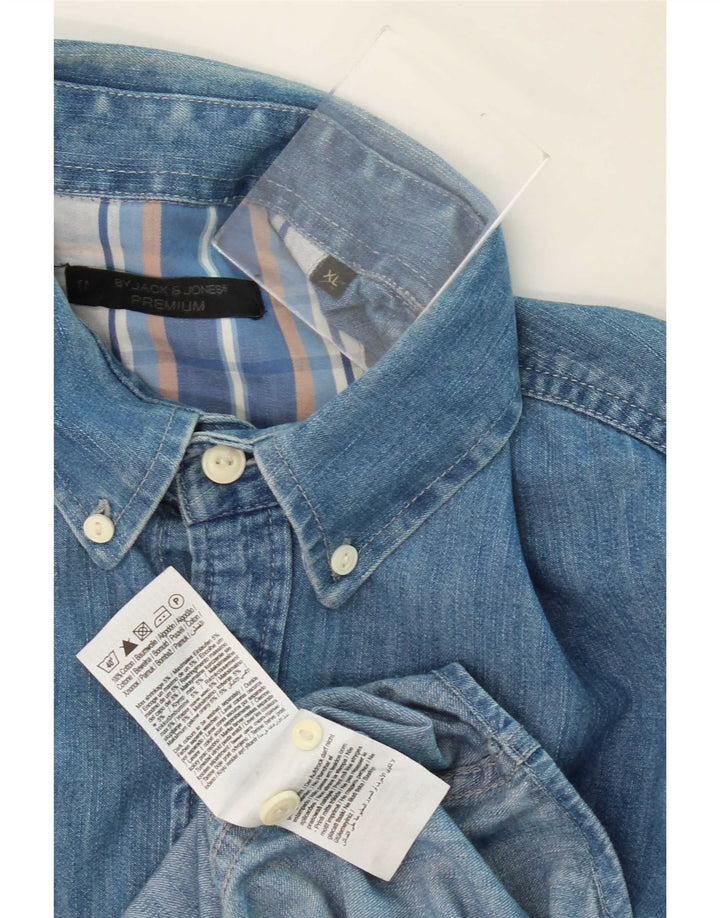 Jack & Jones Chemise en Jean XL Bleu Coton Homme
