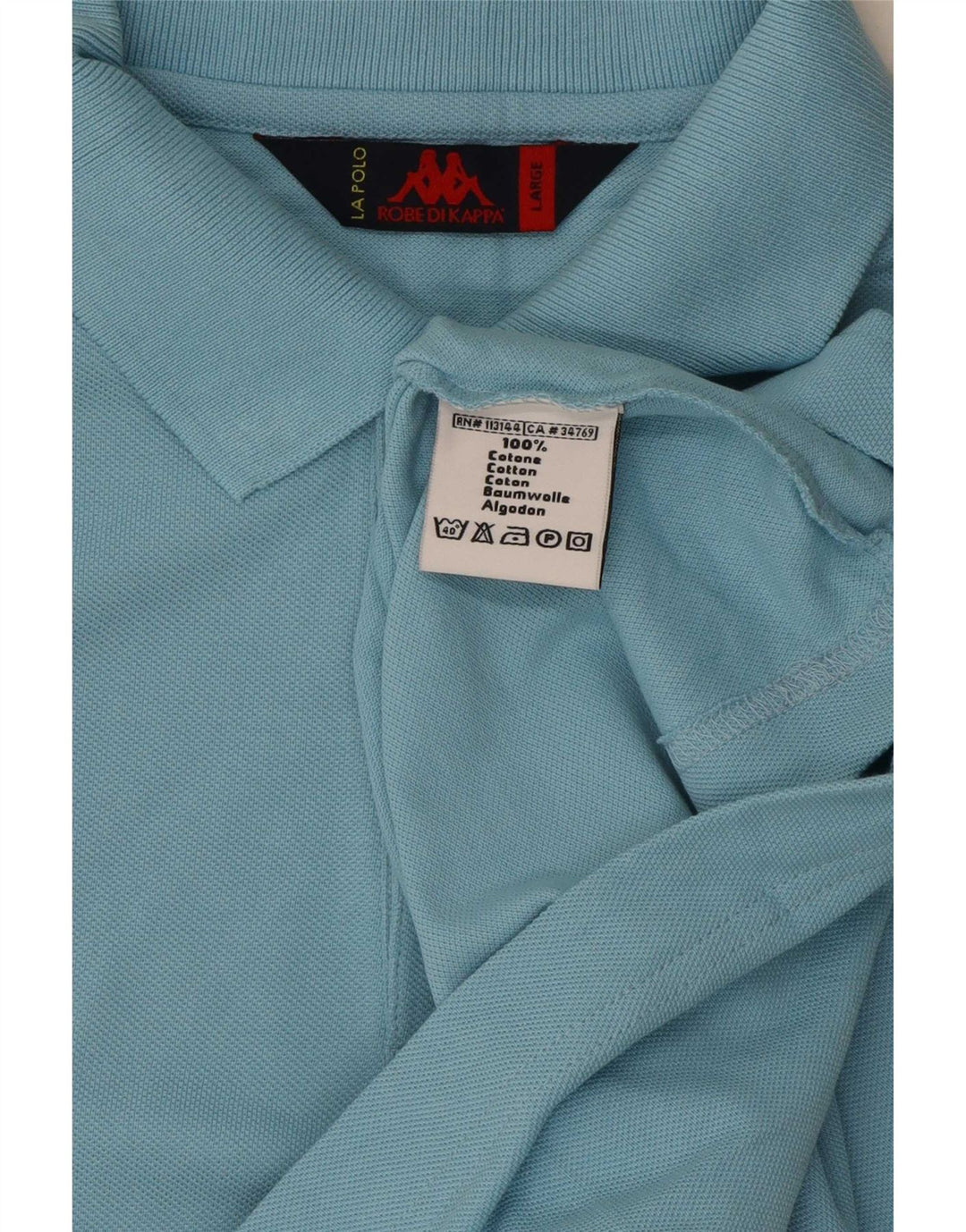Kappa Polo Homme Grand Bleu Coton