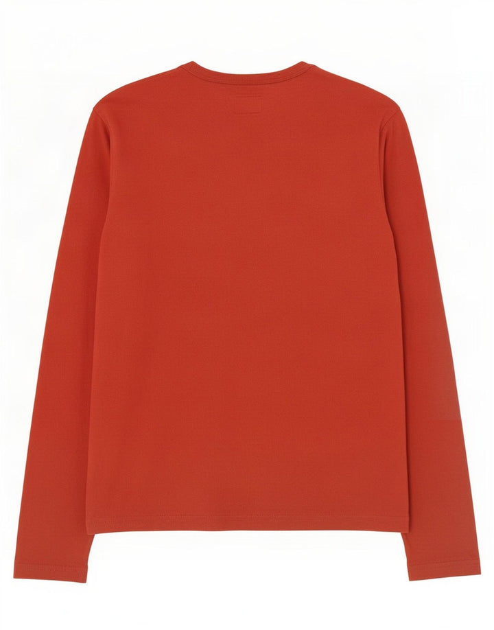 Calvin Klein Jeans Haut à Manches Longues Homme Rouge Moyen Coton