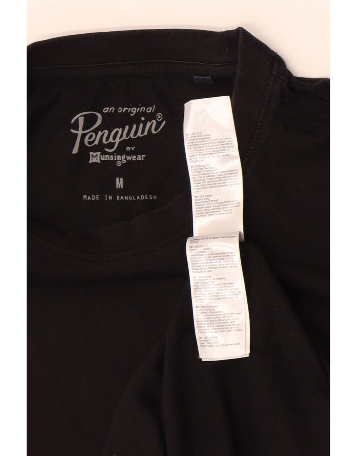 Penguin T-Shirt Homme Noir Moyen Coton