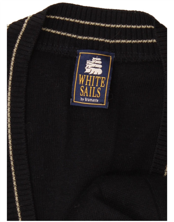 White Sails Pull Cardigan Bramante Homme Bleu Marine XL