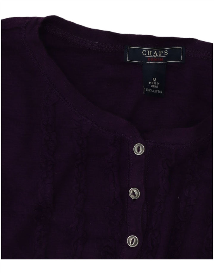 Chaps Haut à manches longues pour femme UK 44 Coton Violet Moyen