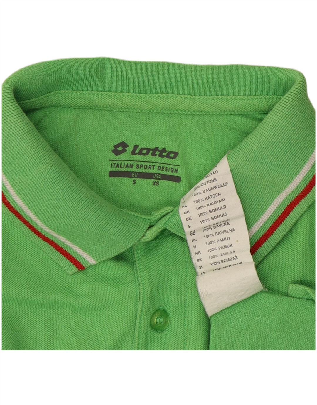 LOTTO Polo Homme XS Vert Coton