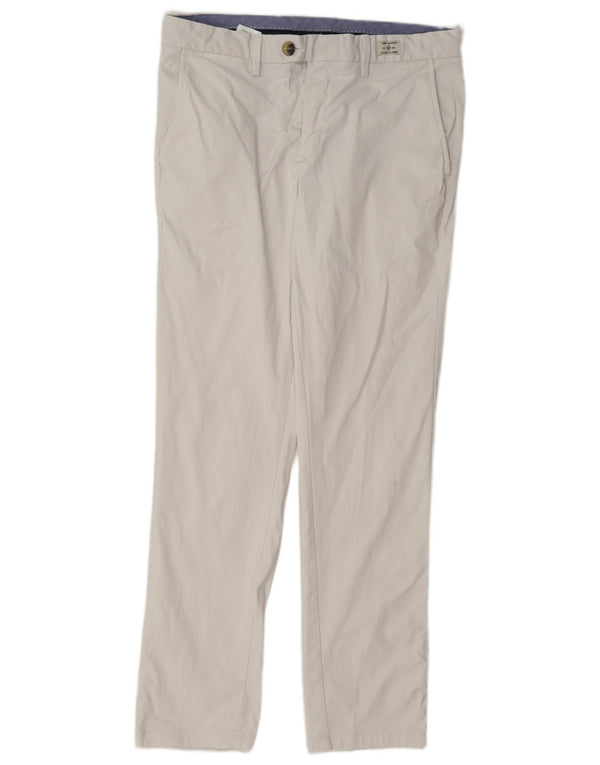 Tommy Hilfiger Pantalon de costume droit pour homme W33 L30 Blanc Coton