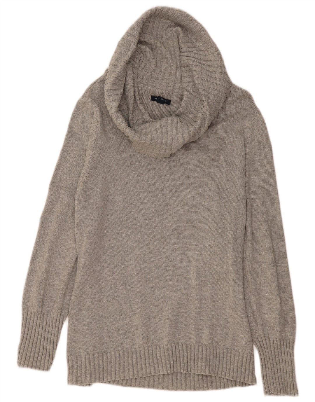 NAUTICA Pull col roulé pour femme UK 20 2XL Gris Coton