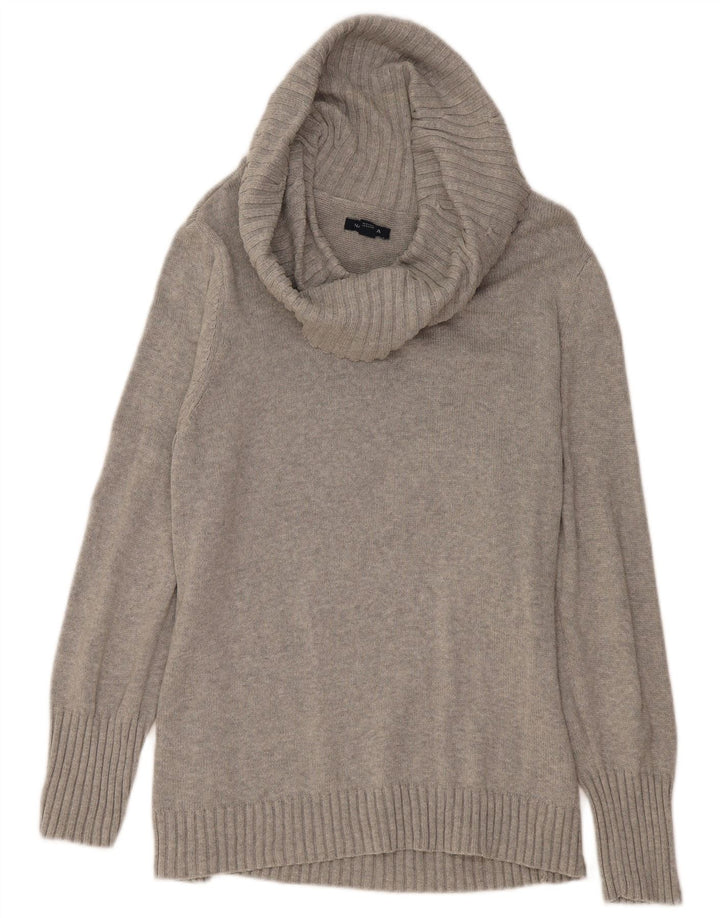 NAUTICA Pull col roulé pour femme UK 20 2XL Gris Coton