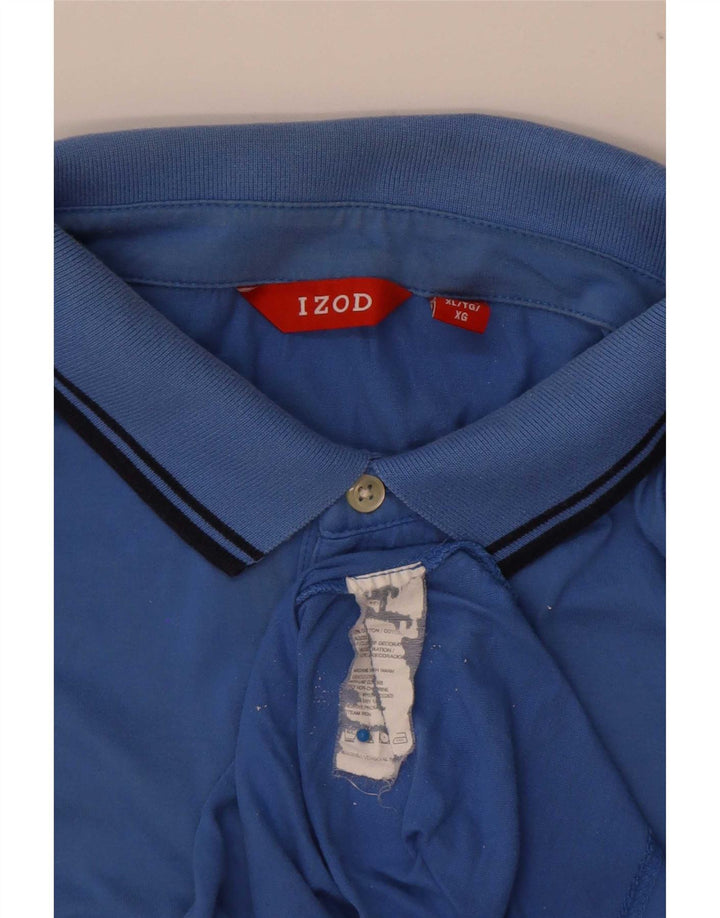 Izod Polo Homme XL Bleu Coton