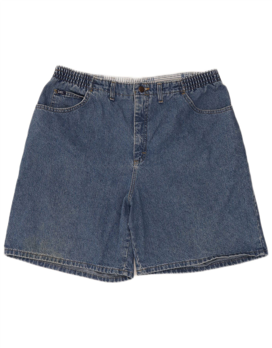 LEE Short en Jean Femme W36 XL Bleu
