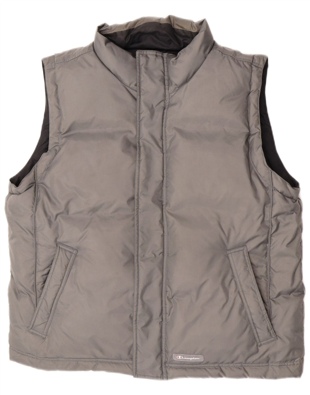 Champion Gilet rembourré réversible pour homme UK 40 Large Noir Polyamide