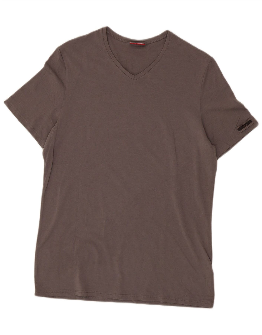 FILA T-Shirt Homme Gris Moyen Coton