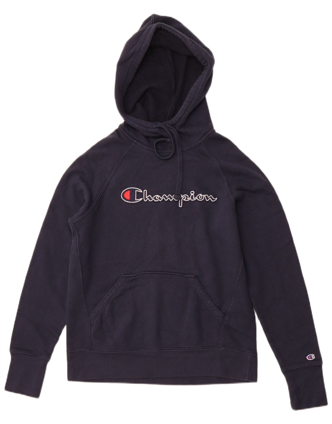 CHAMPION Pull à capuche graphique pour hommes, petit coton bleu marine