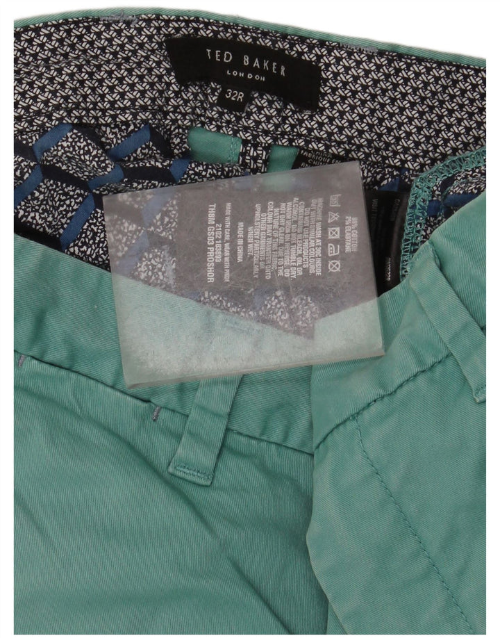 Ted Baker Short Chino Homme W32 Bleu Moyen Coton
