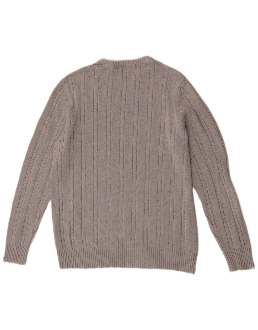 Crew Clothing Pull à col rond pour homme en coton gris Taille L