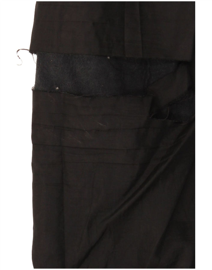 jupe en cuir femme vintage W29 Noir moyen