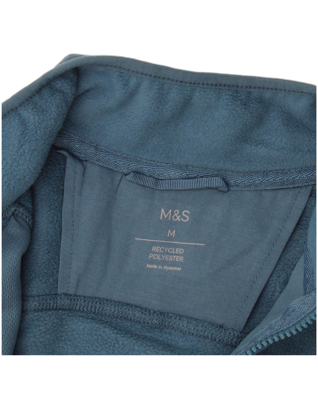 Marks & Spencer Veste polaire pour homme UK 38 Bleu moyen Polyester