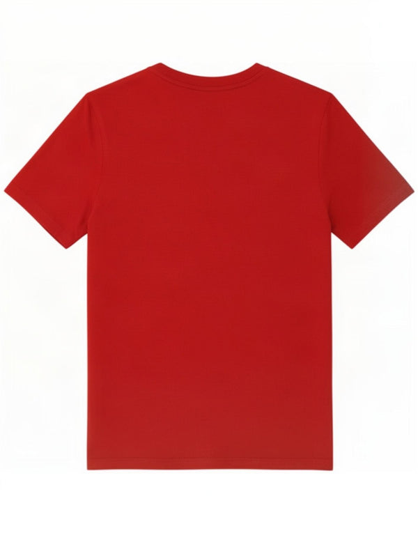 Adidas T-Shirt Top Garçon 13-14 ans Rouge Coton