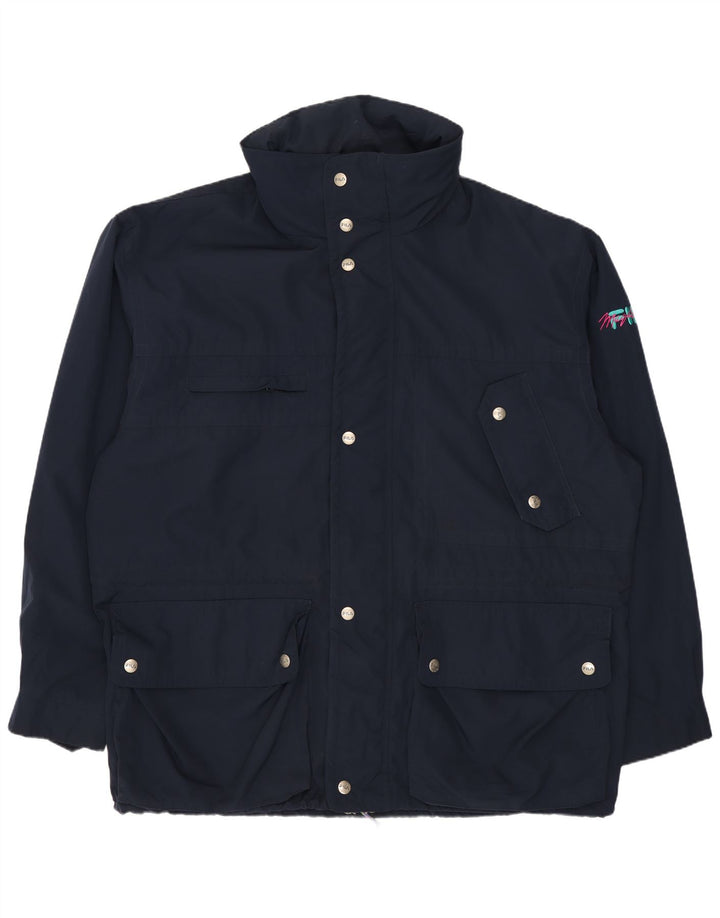 Fila Veste utilitaire à capuche pour homme IT 56 3XL Bleu marine Polyester