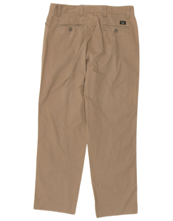 Dockers Pantalon Décontracté Khakis Fuselé W34 L29 Homme Beige